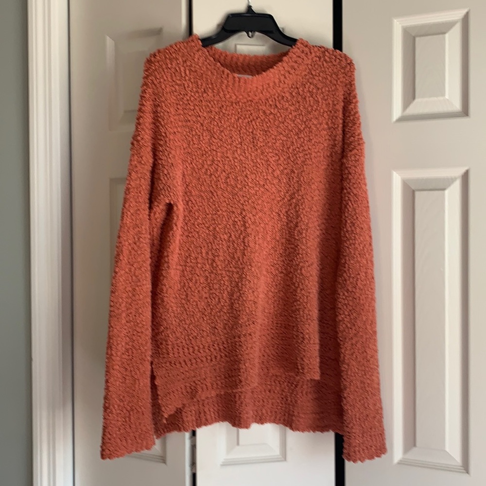 Pink Lily popcorn sweater